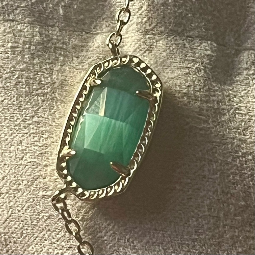 K. Scott Emerald Cat's Eye Necklace NWT